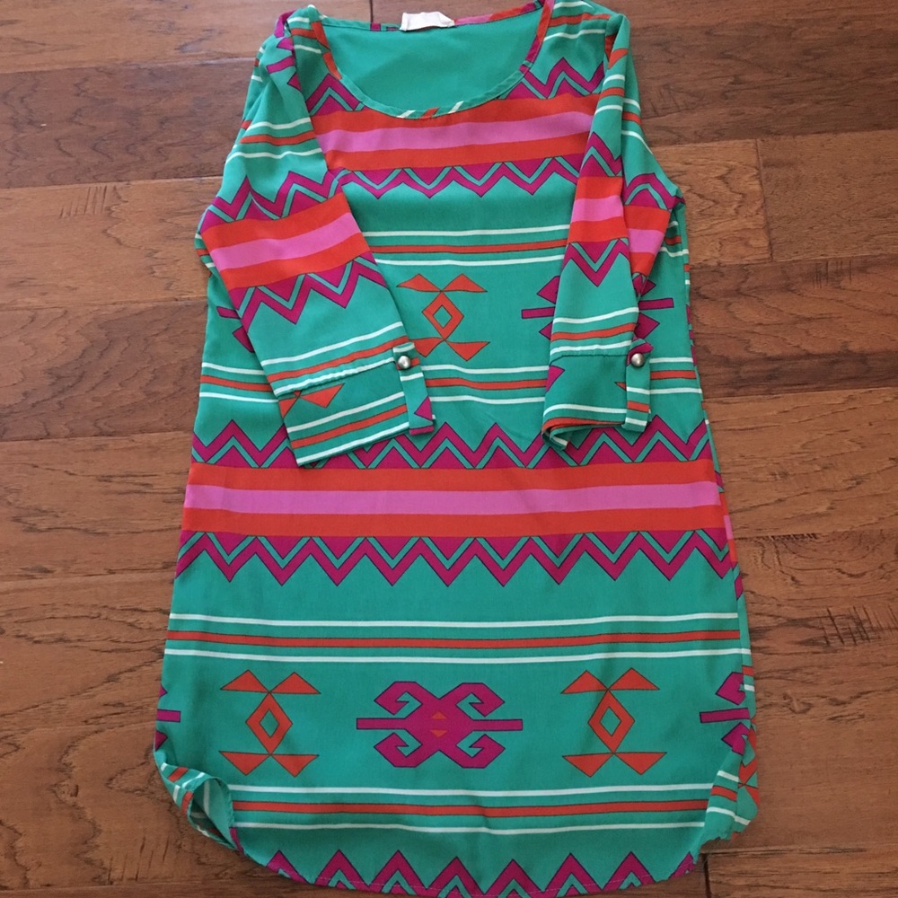 Aztec Print Boutique Dress great condition!!