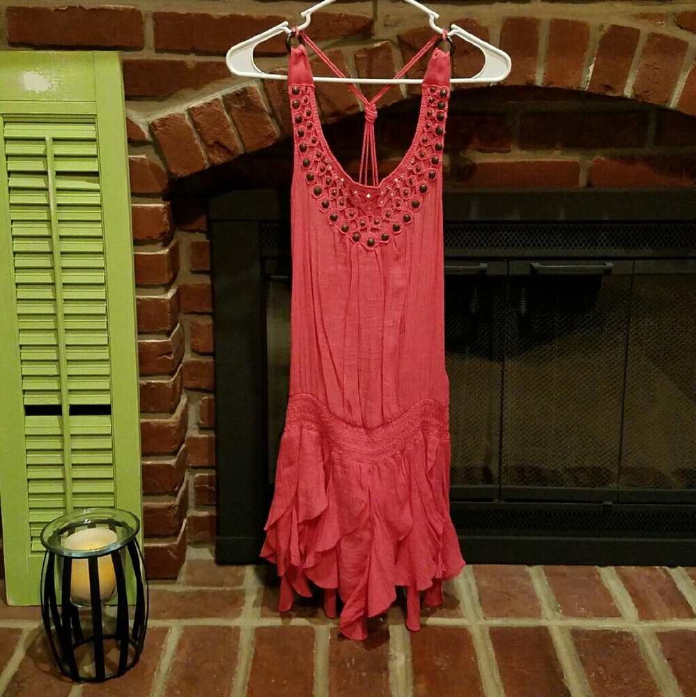 Pink Bohemian Style Dress