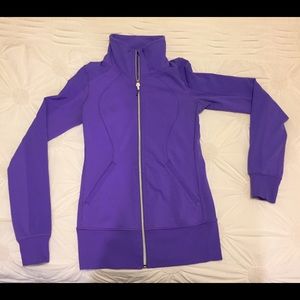 Lululemon purple zip-up jacket size 6