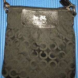 Black Coach Cross-Body Bag