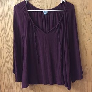 Aerie maroon top