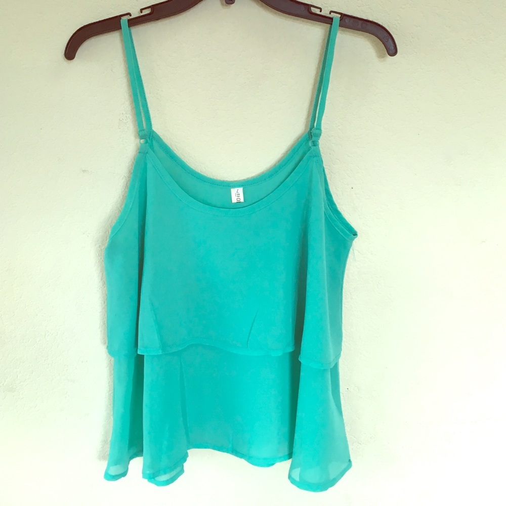 Women's Chiffon tank top sz L