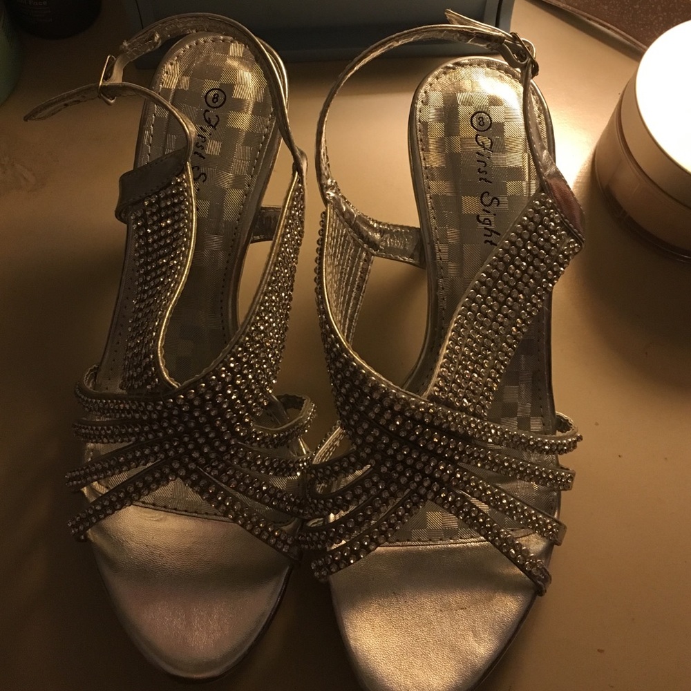 Silver strap heels - Picture 2 of 4