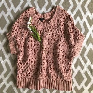 Thick-knit rose colored Apt. 9 sweater