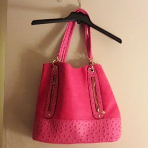 Pink handbag