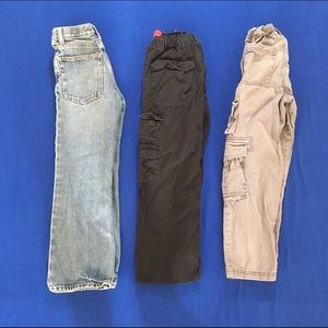 Three pair of boys pants