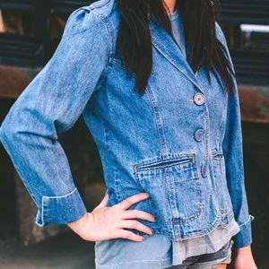 Vintage Bill Blass 3-Button Jean Denim Jacket