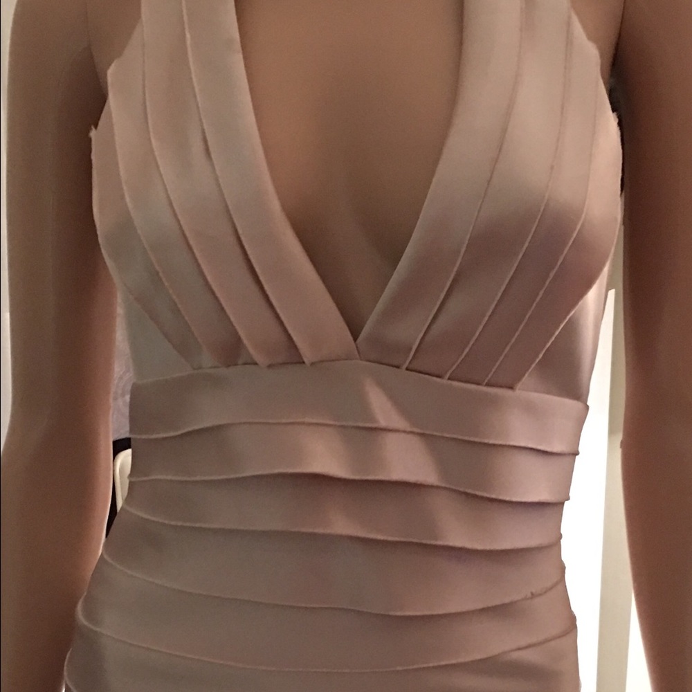 Sexy silk Halter dress.