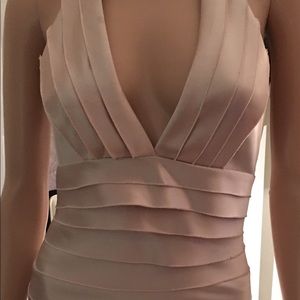 Sexy silk Halter dress.