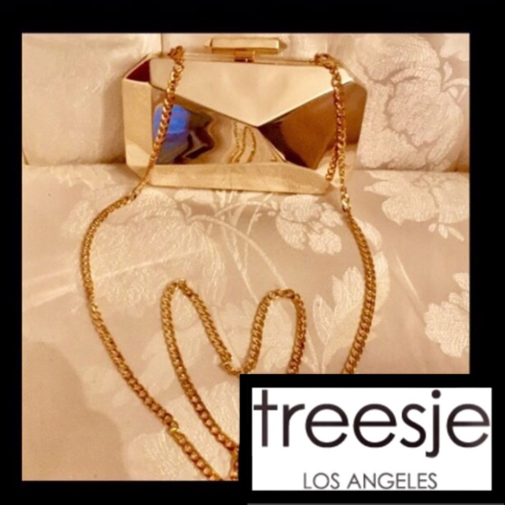 TREESJE Asymmetry Clutch Metal2 High Gloss Gold