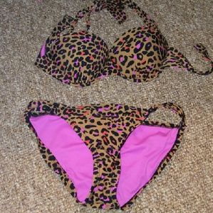 Xhilaration leopard print bikini