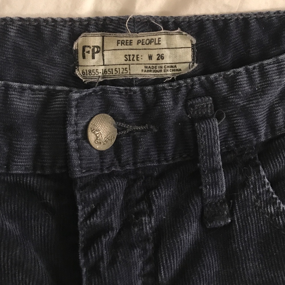 Dark blue corduroy pants
