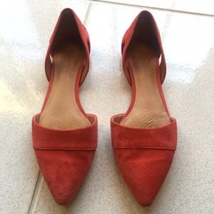Madewell D'orsey Flat, size 6-1.5. Coral color