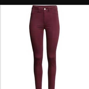 H&M burgundy pant