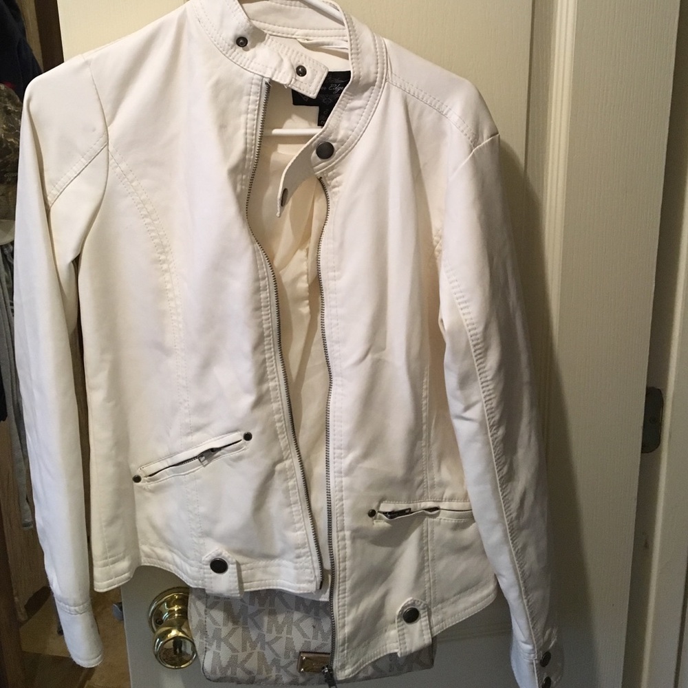 Faux leather jacket
