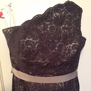 Watters brand lace bridesmaid dress size15 in grey