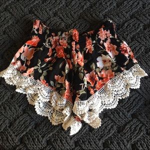 Forever 21 floral shorts