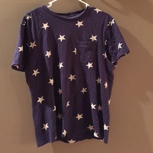 DIVIDED American Stars T-Shirt with Front Pocket M
