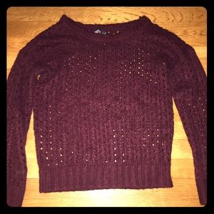 Small maroon sweater from Wet Seal!