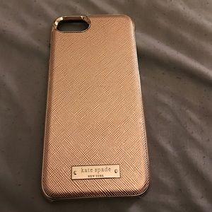 Rose gold Kate spade iphone 7 case