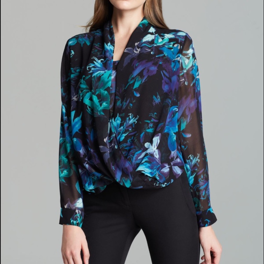 Vince Camuto Front Wrap Blouse NWT