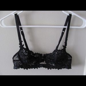 Hand stitched French lace bra