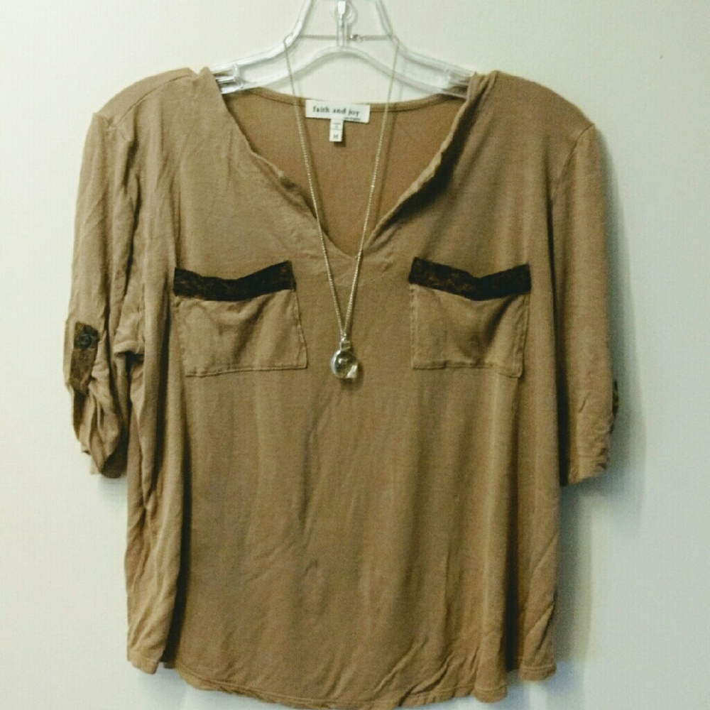 Cute Brown Lady's Top