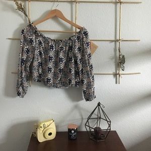 H&M over the shoulder crop top