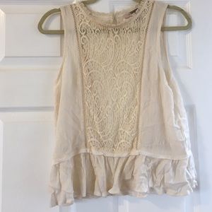 Contemporary peplum tank