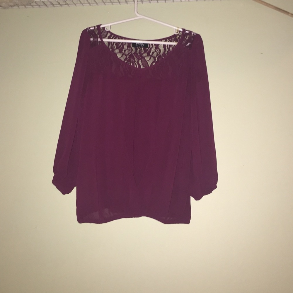 Red Velvet Blouse