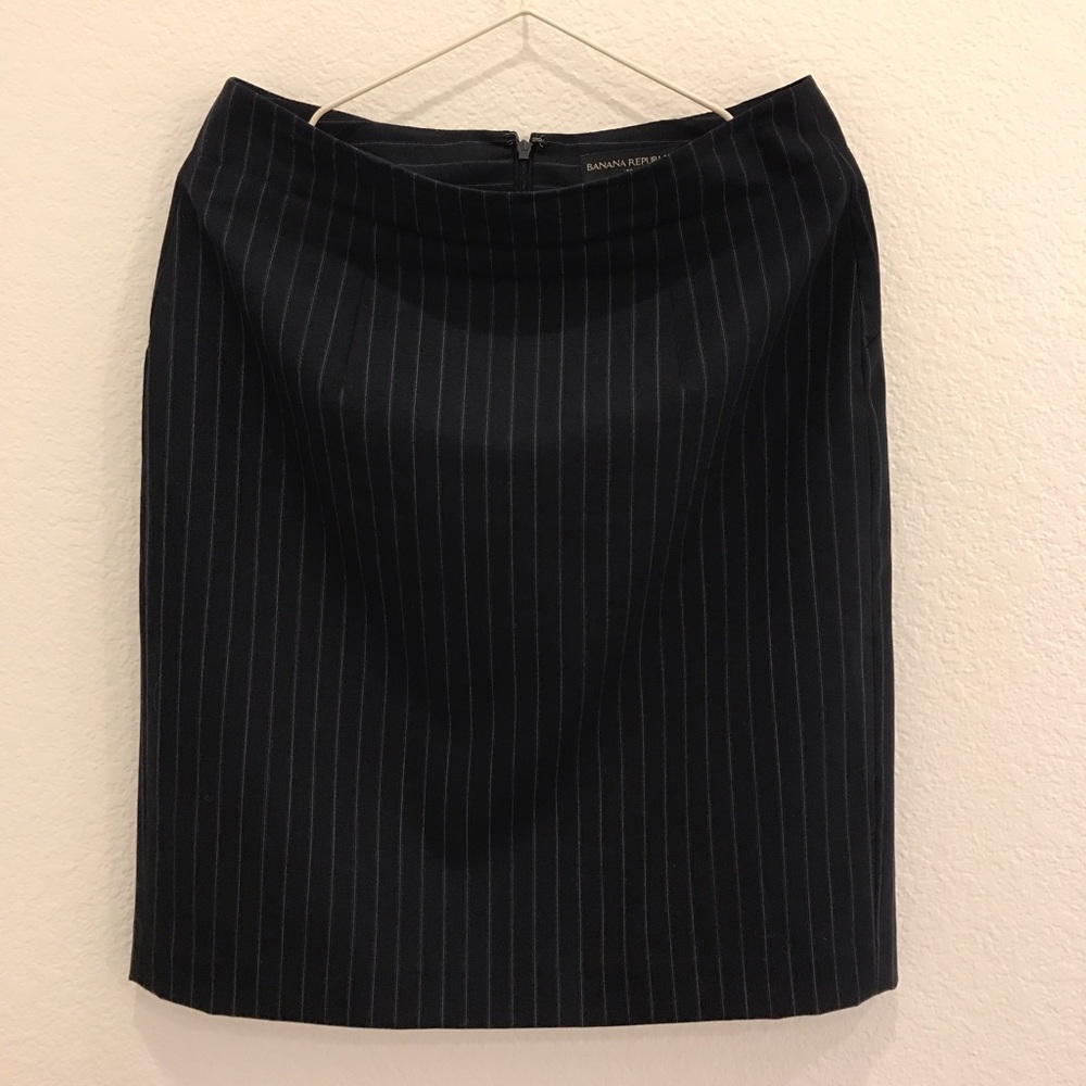 Banana republic striped pencil skirt size 6