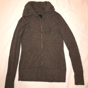 Banana Republic Cashmere full zip sweater Small