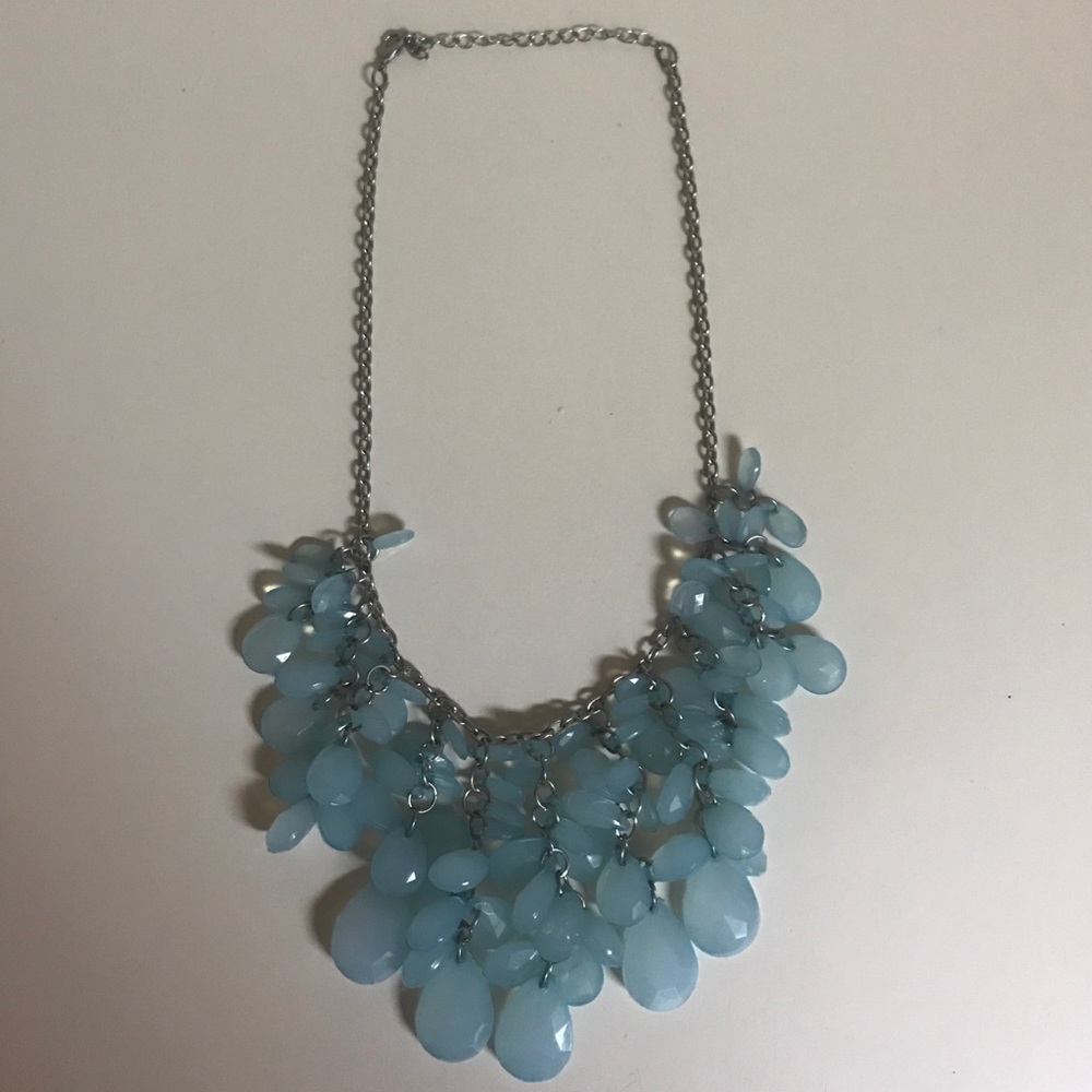 Blue teardrop Necklace