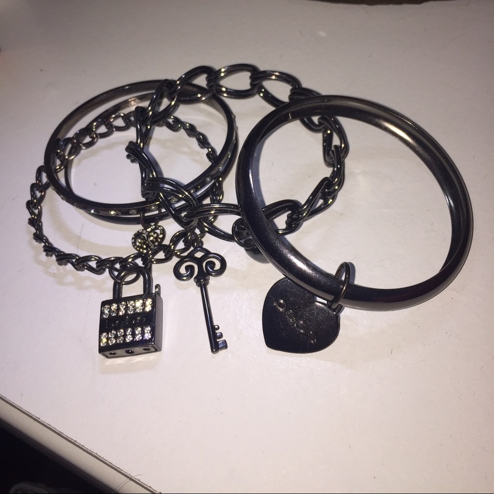 Bebe Black bangles