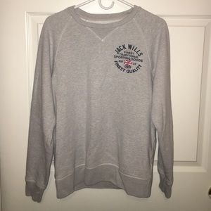 Jack Wills Great Britain Grey Sweater Men's Medium