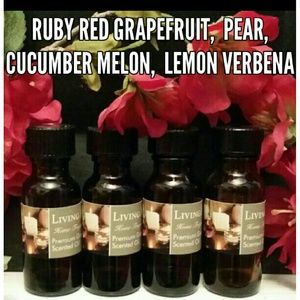 Fresh Scented Fragrance Burning Oils Set/4