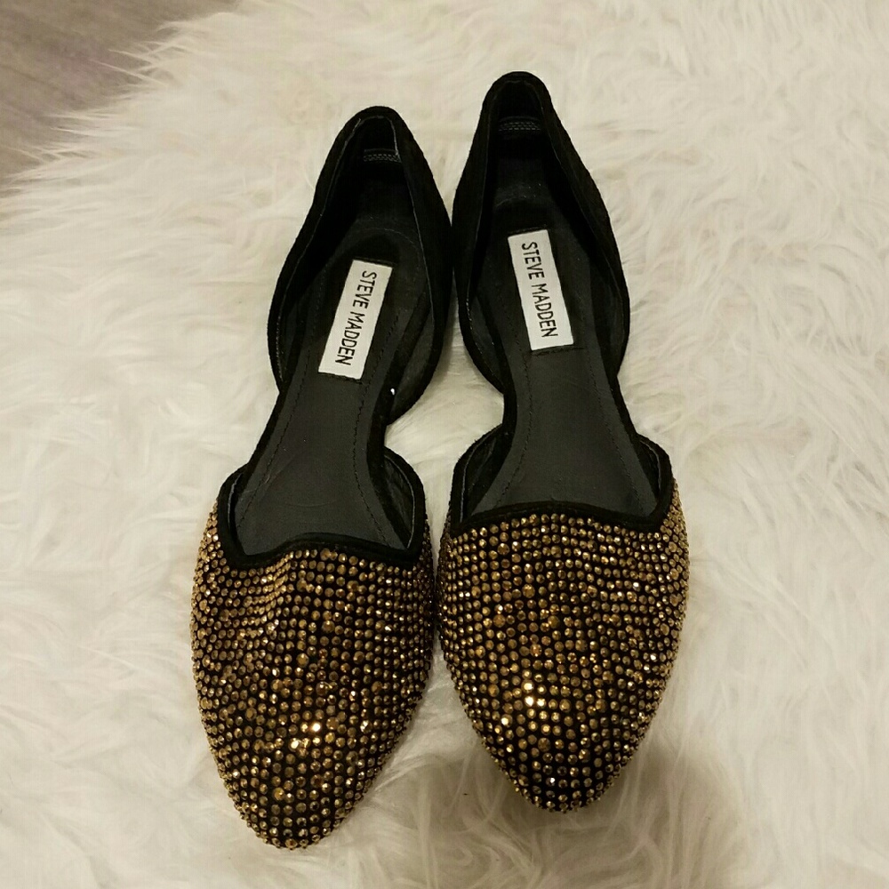 Brand New Steve Madden Crystal Flats