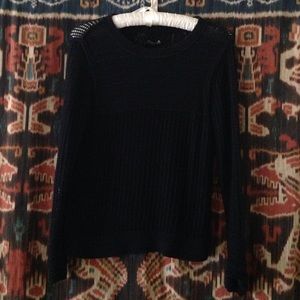 All Saints 100%cotton mesh knit sweater US 10