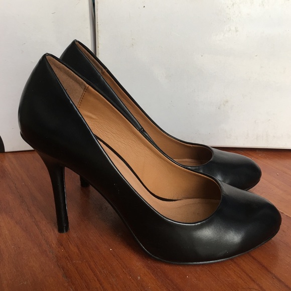 NINE WEST high heels 👠 black color leather - Picture 2 of 4
