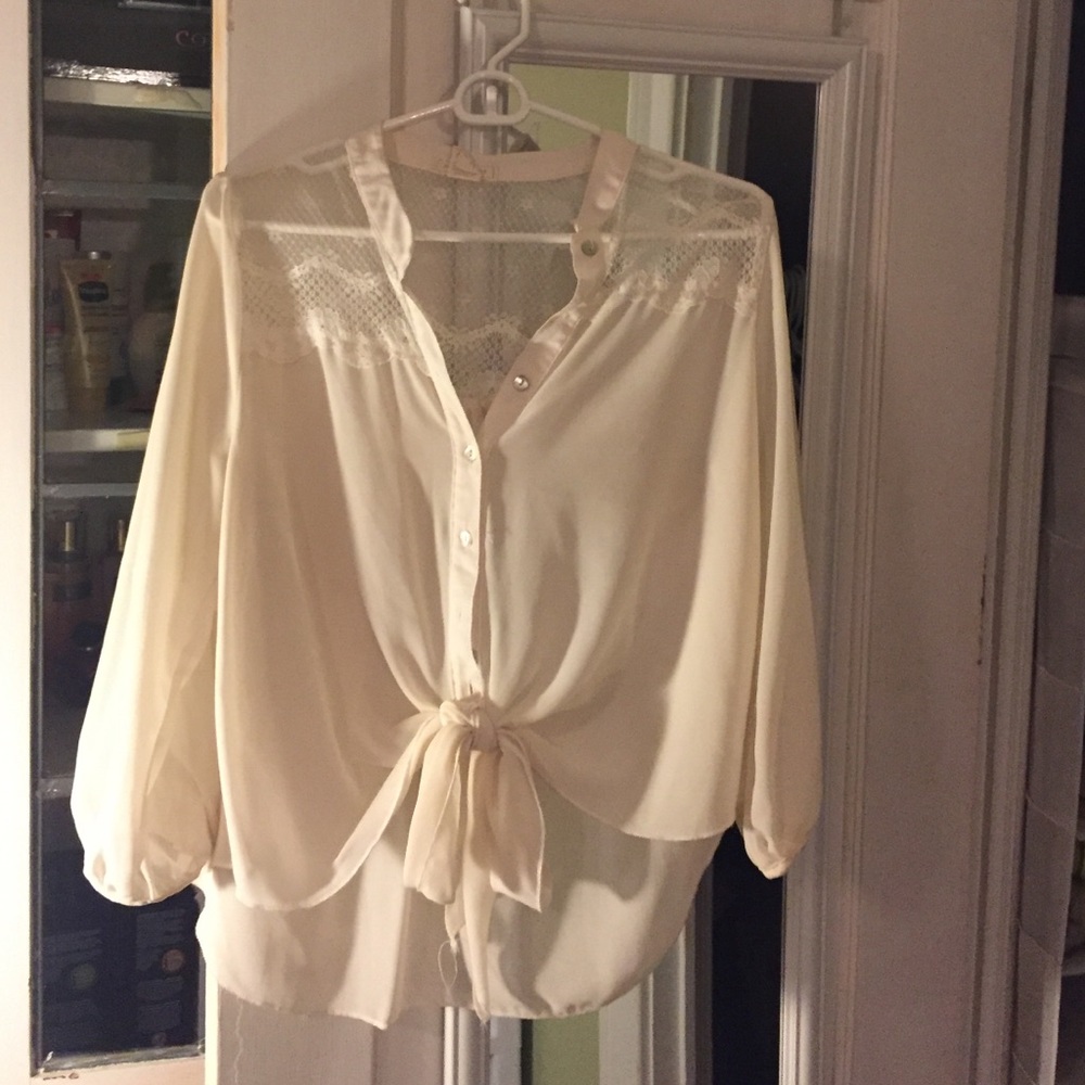 Flows, Lacey Button down blouse.