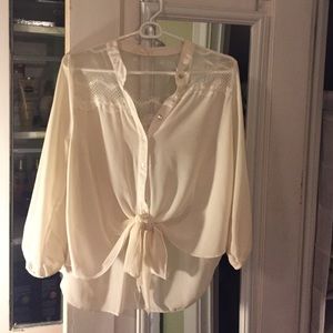 Flows, Lacey Button down blouse.