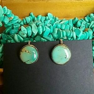 Jewelry - Vintage Turquoise Screw Back Earrings Jewelry - Vintage Turquoise Screw Back Earrings