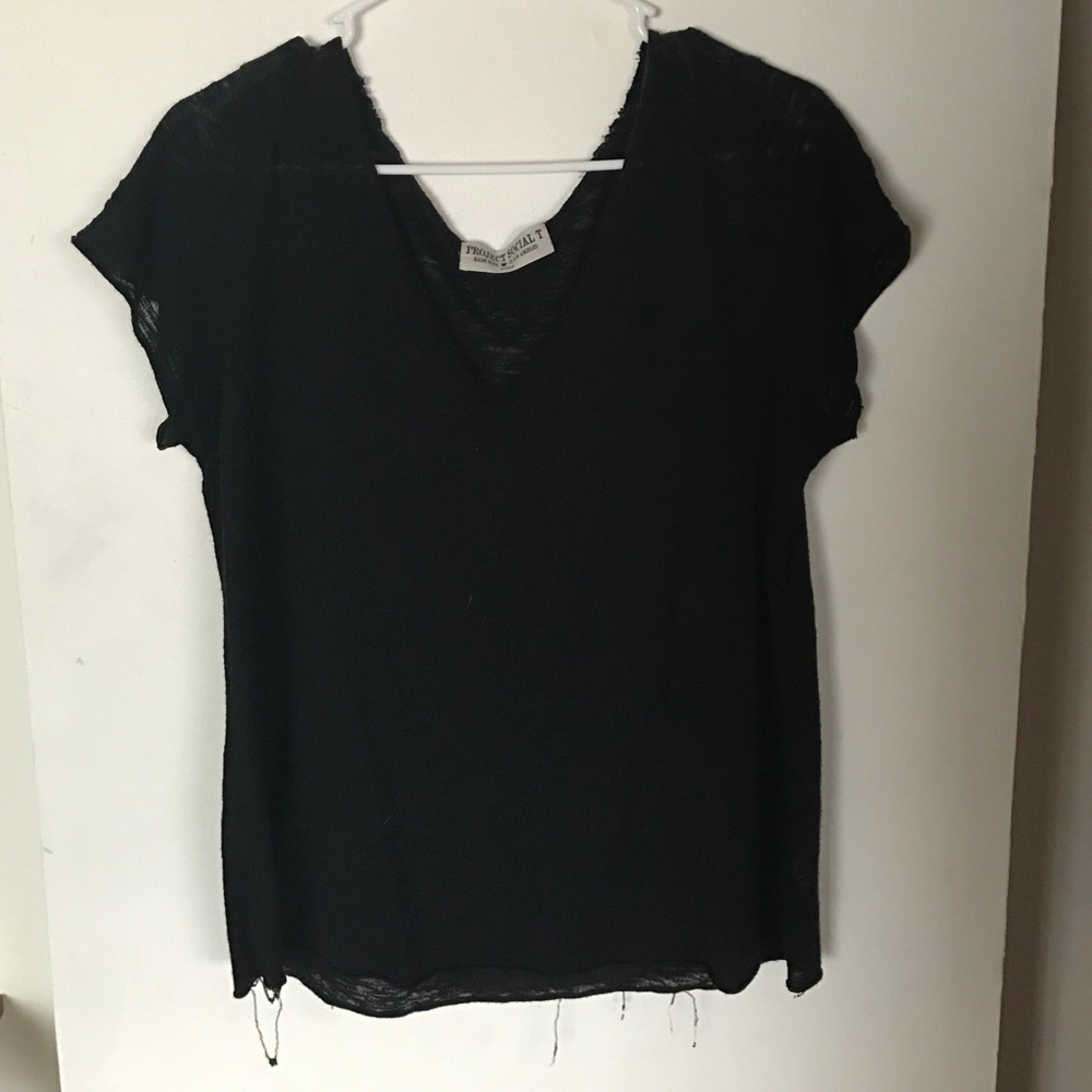 Project Social T black v neck