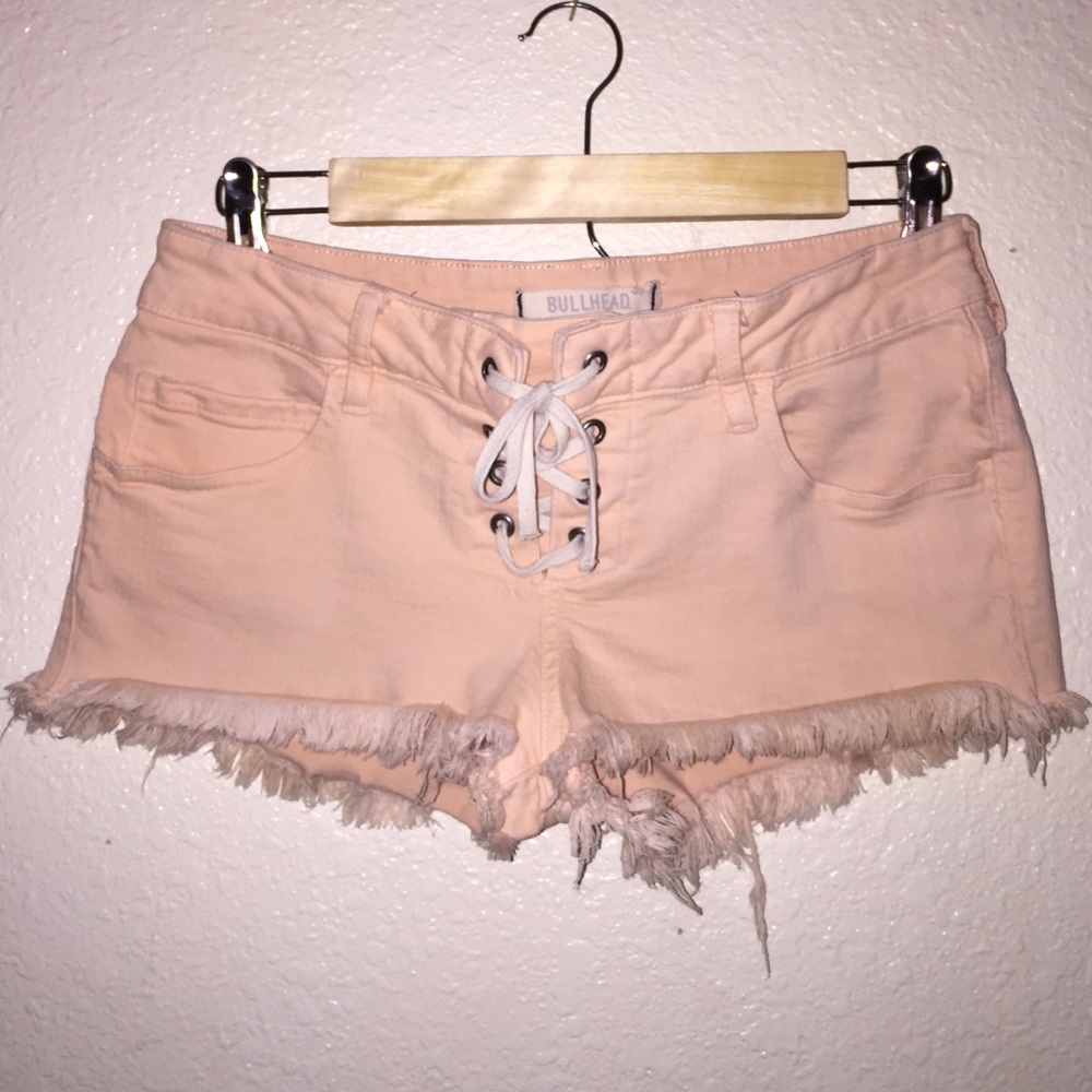 Woman's denim cutoff shorts