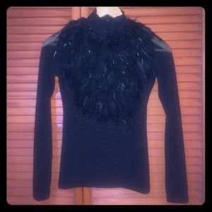 Feathered blouse