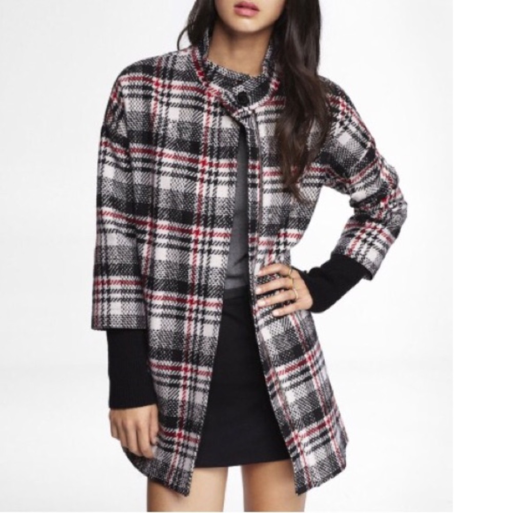 Plaid coat (Express)