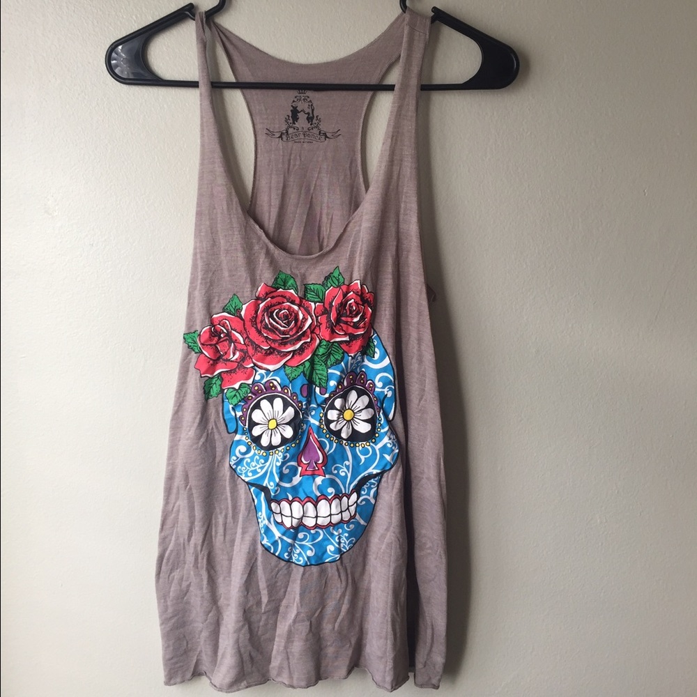 Gray muscle top