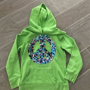Justice sparkle hooded sweatshirt