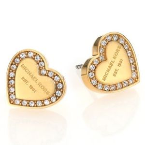 MK HERITAGE HEARTS EARRINGS 100% AUTHENTIC