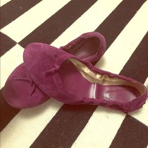 Tod's suede ballet flats